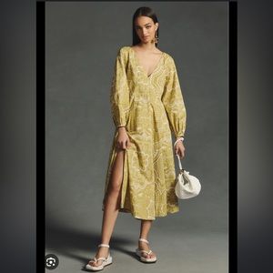 NWT Anthropologie long sleeve vneck dress